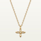 Ovis & Co. Celestial Kette Gold – Edelstahlkette mit filigranem Kreuz-Anhänger, langlebige Veredelung, designed in Frankfurt