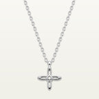 Ovis & Co. Celestial Kette Silber – Edelstahlkette mit filigranem Kreuz-Anhänger, designed in Frankfurt